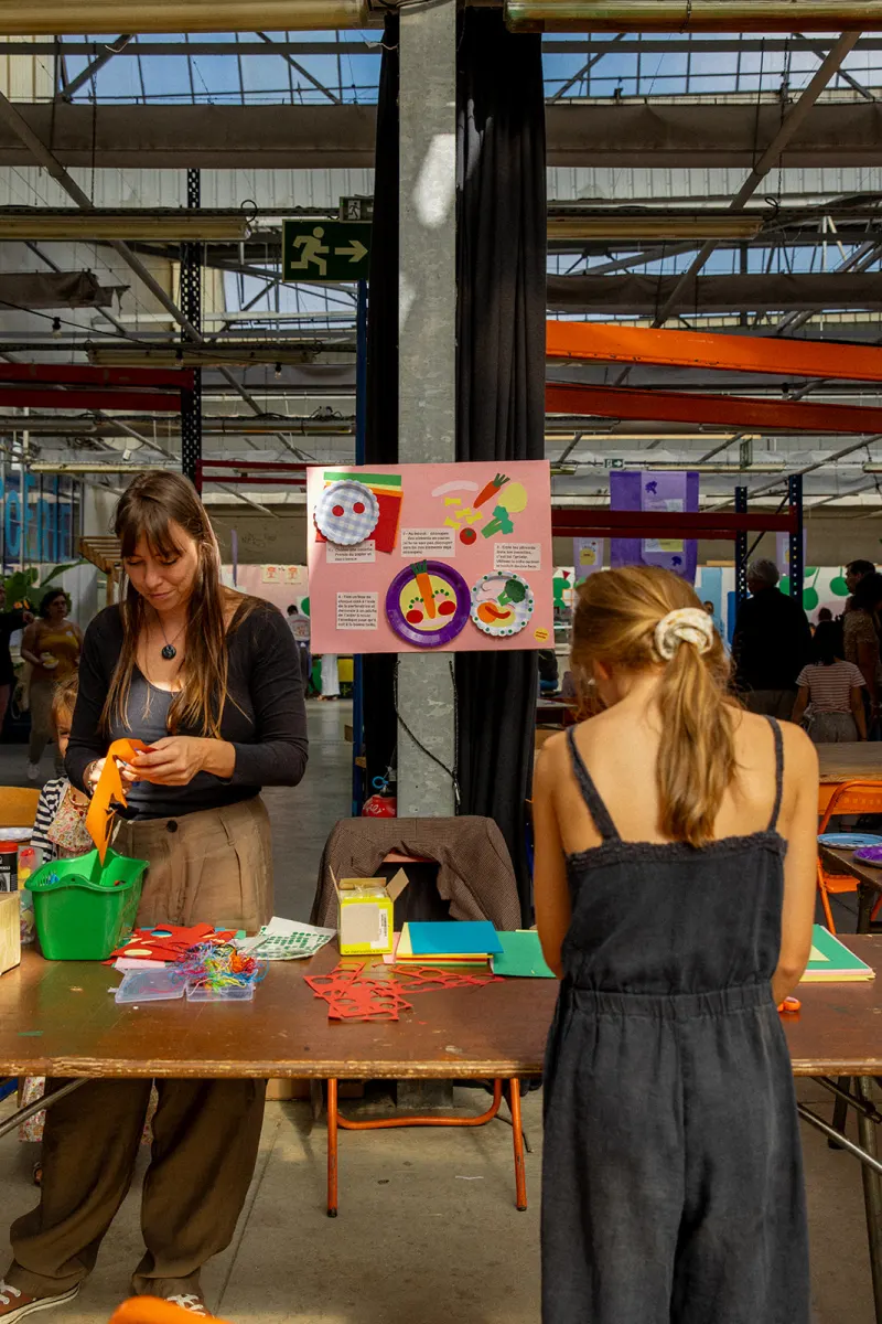 Atelier créatif dans la halle de L'Agronaute