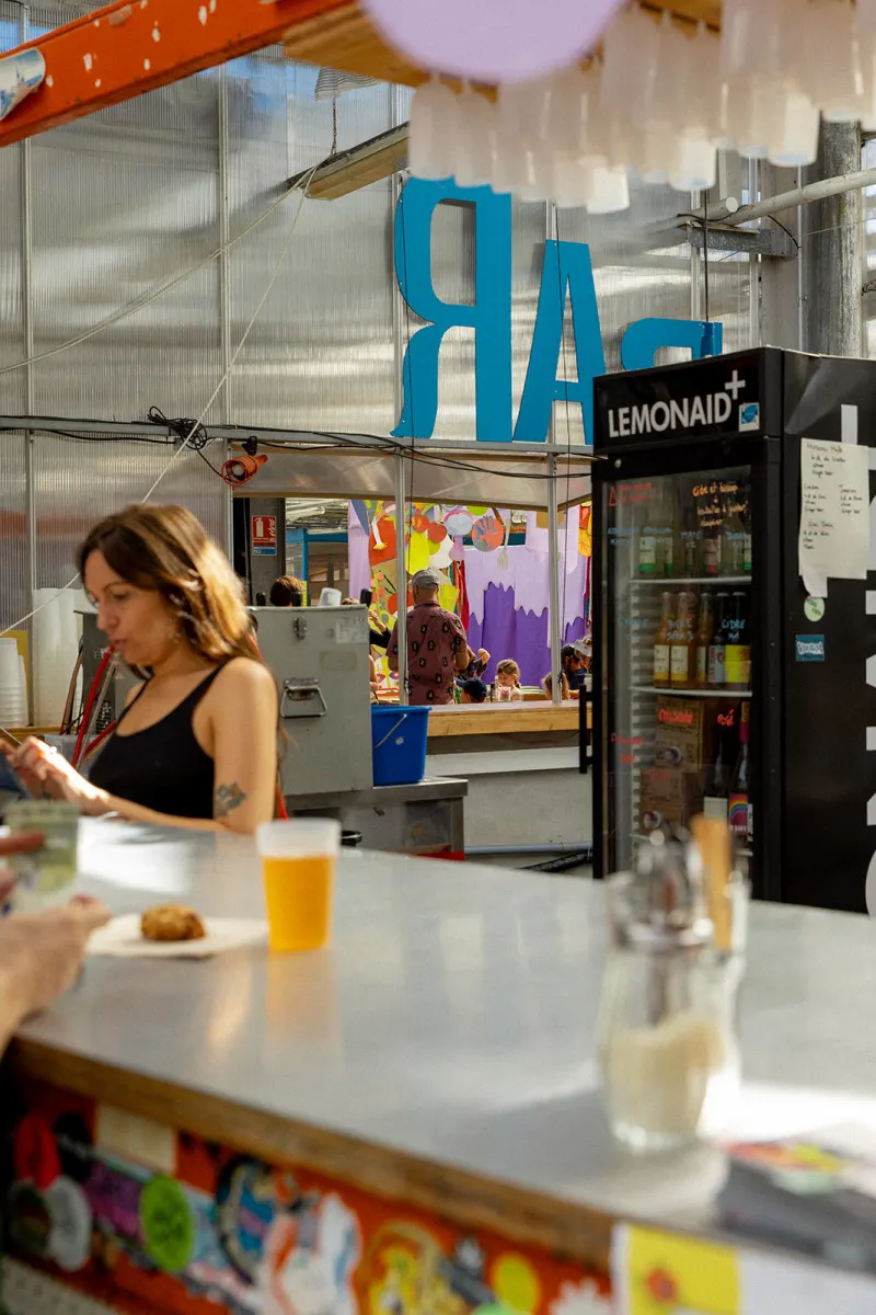 Le bar de L'Agronaute pendant le festival