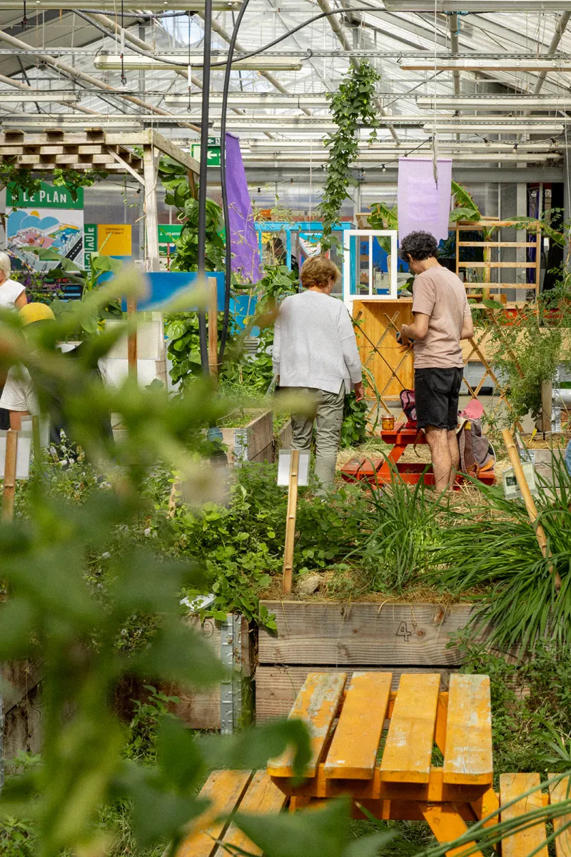 Le jardin de L'Agronaute pendant le festival