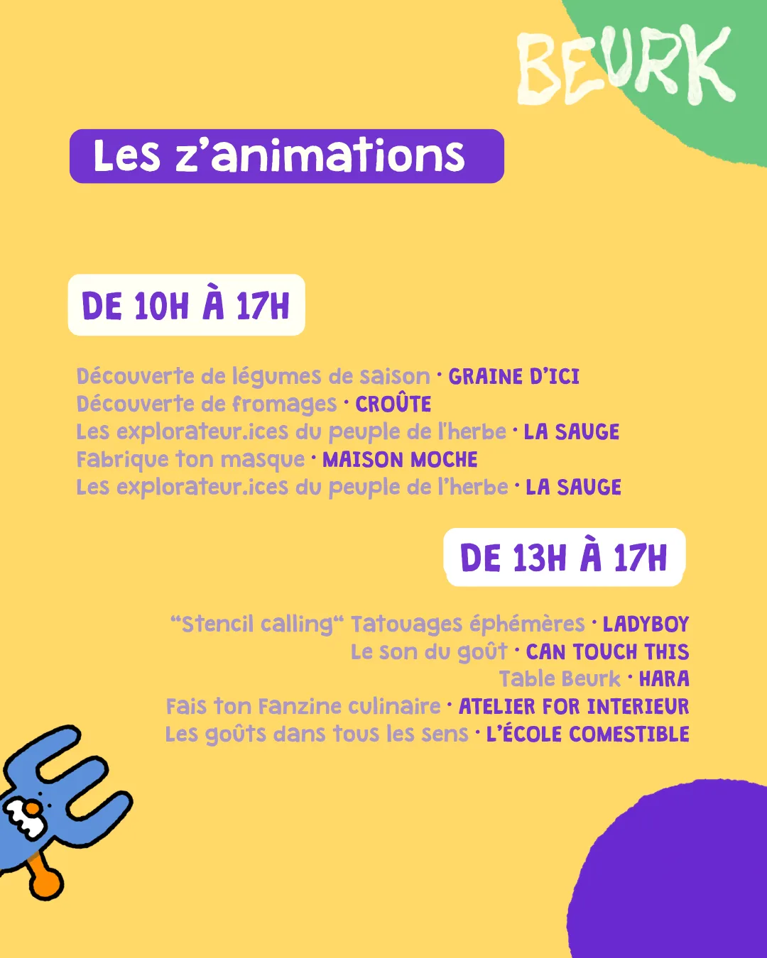 Les z'animations